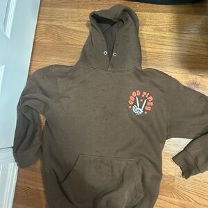 Eighty Eight Brown Hoodie with Graphic